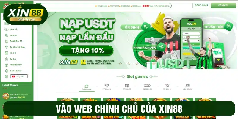 Truy cập website chính chủ nhà cái XIN88