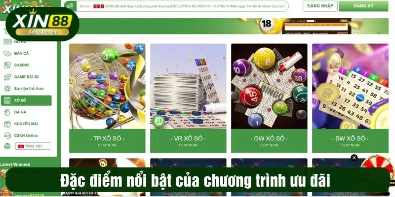 Đặc điểm nổi bật của chương trình ưu đãi