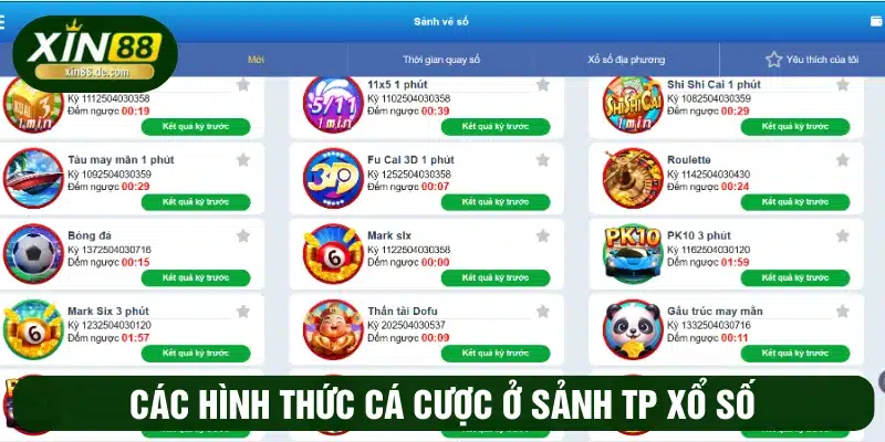 Sảnh cược TP xổ số mang đến cơ hội cá cược hấp dẫn
